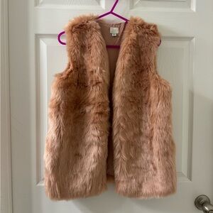 A New Day Faux Fur Vest Blush - XS